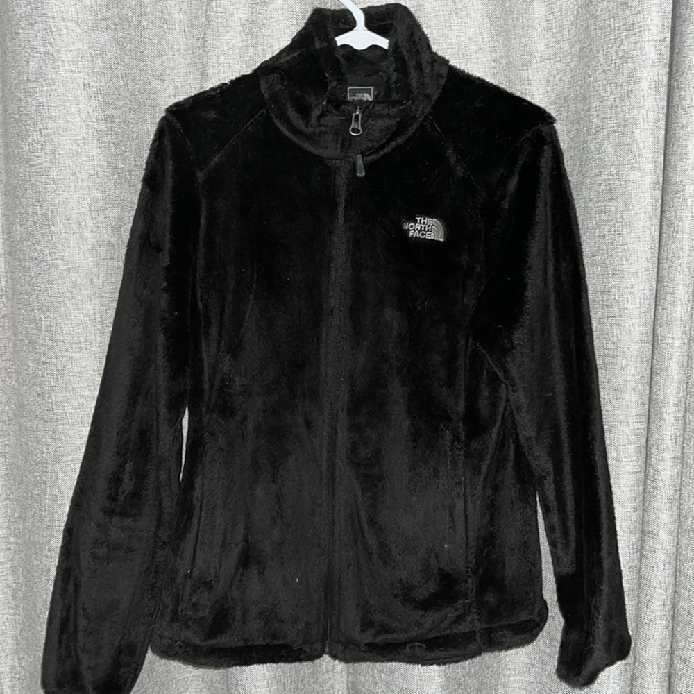Black Fuzzy North Face